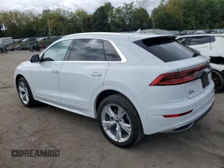 2023 Audi Q8 Premium Plus with VIN WA1BVBF19PD001070, listed as a Copart auction lot 73720044 with 14,747 mi miles and Non repairable. Bid and sale history available at DreamBid. Image 2.