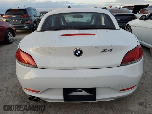 2011 BMW Z4 sDrive30i with VIN WBALM5C57BE379815, listed as a Copart auction lot 75006674 with 0 mi miles and Non Repairable. Bid and sale history available at carsss.com. Image 6.