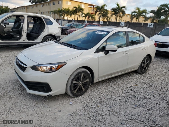 2020 Subaru Impreza Premium with VIN 4S3GKAD68L3611801, listed as a Copart auction lot 43520575 with 49,427 mi miles and Salvage Title. Bid and sale history available at carsss.com. Image 1.