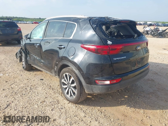 2017 Kia Sportage EX with VIN KNDPN3AC3H7134627, listed as a IAAI auction lot 42136211 with Not provided miles and . Bid and sale history available at DreamBid. Image 3.