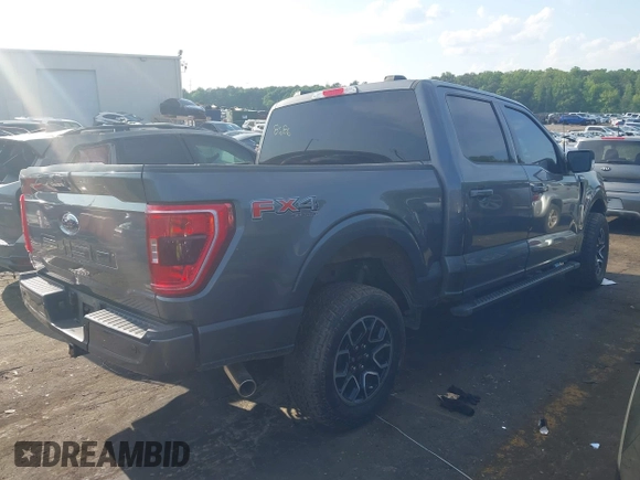 2022 Ford F-150 XL with VIN 1FTFW1E50NKE88686, listed as a IAAI auction lot 42155290 with 163,960 mi miles and . Bid and sale history available at DreamBid. Image 4.