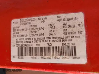 2004 Dodge Ram 2500 SLT with VIN 3D7KU28C34G186972, listed as a IAAI auction lot 41870734 with 362,022 mi miles. Bid and sale history available at carsss.com. Image 9.