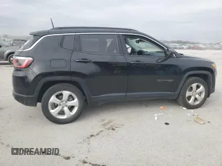 2018 Jeep Compass Latitude with VIN 3C4NJCBB3JT420682, listed as a Copart auction lot 43752585 with 66,360 mi miles and Salvage title. Bid and sale history available at DreamBid. Image 3.