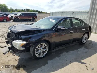 2014 Nissan Maxima S with VIN 1N4AA5AP9EC473370, listed as a Copart auction lot 61189575 with 130,374 mi miles and Non repairable. Bid and sale history available at DreamBid. Image 1.