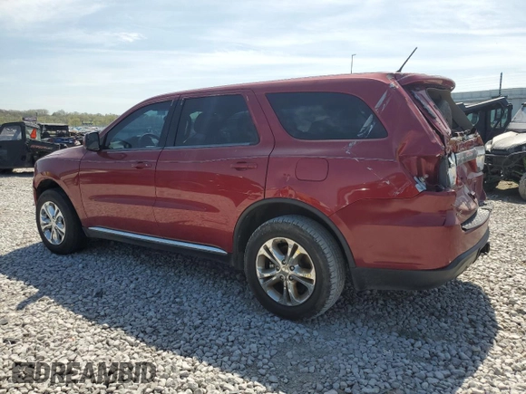 2013 Dodge Durango SXT with VIN 1C4RDJAG0DC617965, listed as a Copart auction lot 53346025 with 184,434 mi miles and Clean Title. Bid and sale history available at DreamBid. Image 2.