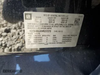 2017 Cadillac Escalade Luxury with VIN 1GYS4BKJXHR207270, listed as a Copart auction lot 46976225 with 125,086 mi miles and Salvage Title. Bid and sale history available at carsss.com. Image 15.