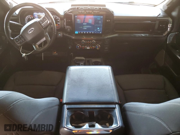 2021 Ford F-150 XL with VIN 1FTEW1C58MFB54623, listed as a Copart auction lot 55072405 with 115,374 mi miles and Salvage title. Bid and sale history available at DreamBid. Image 8.