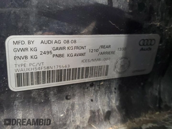 2008 Audi A6 z VIN WAUKH54F58N175563, wystawiony jako Copart lot #58653245 z przebiegiem 294 612 mil mil oraz Czysty tytuł • Clean title. Historia ofert i sprzedaży dostępna na DreamBid. Obrazek 12.