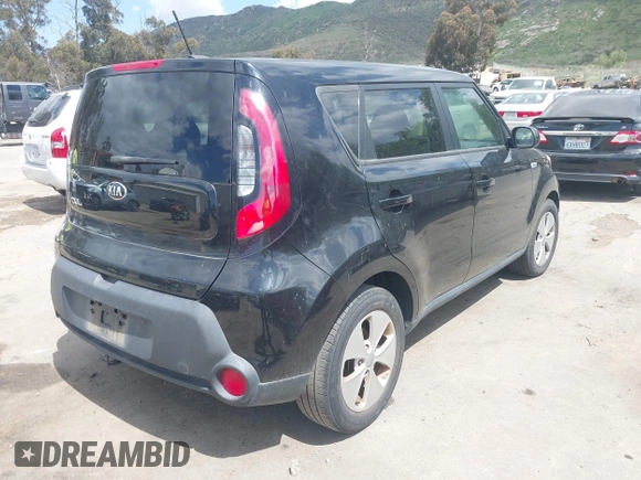 2015 Kia Soul with VIN KNDJN2A25F7230909, listed as a IAAI auction lot 41939532 with 59,288 mi miles. Bid and sale history available at carsss.com. Image 4.
