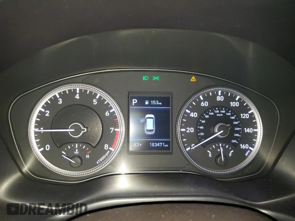 2020 Hyundai Santa Fe SE with VIN 5NMS23AD6LH164721, listed as a Copart auction lot 57480395 with 183,471 mi miles and Salvage title. Bid and sale history available at DreamBid. Image 9.