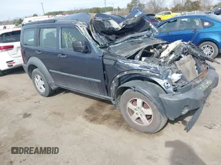 2008 Dodge Nitro SXT with VIN 1D8GU28K28W189765, listed as a IAAI auction lot 41834961 with 214,837 mi miles. Bid and sale history available at carsss.com. Image 1.
