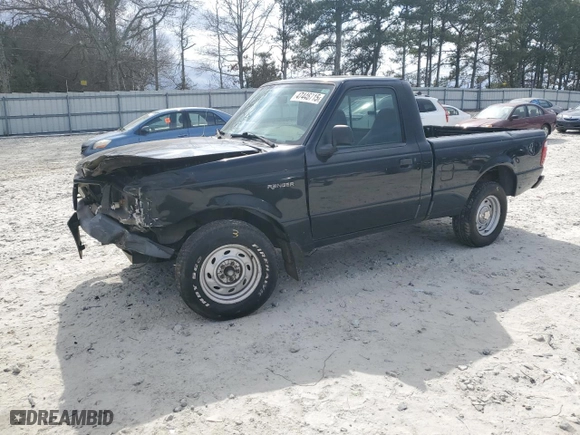 2002 Ford Ranger XL with VIN 1FTYR10D02PA84428, listed as a Copart auction lot 47446715 with 93,862 mi miles and Salvage Title. Bid and sale history available at carsss.com. Image 1.