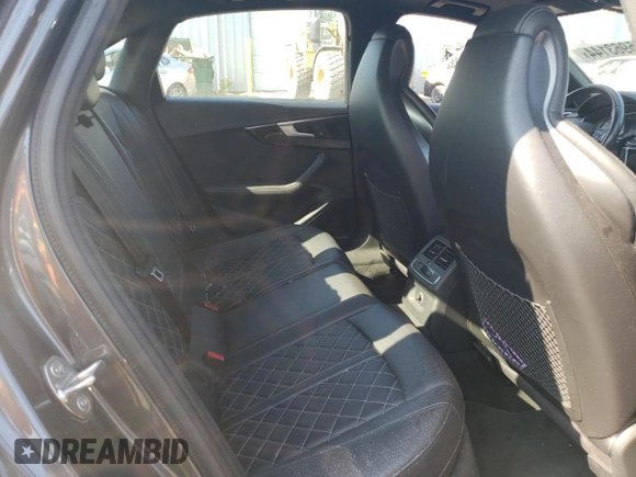 2018 Audi S4 Premium Plus with VIN WAUB4AF44JA019933, listed as a Copart auction lot 65963144 with 45,694 mi miles and Salvage Title. Bid and sale history available at carsss.com. Image 10.