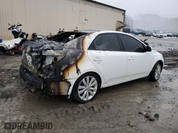 2011 Kia Forte SX with VIN KNAFW4A31B5347560, listed as a Copart auction lot 43109395 with 0 mi miles and Salvage Title. Bid and sale history available at carsss.com. Image 3.