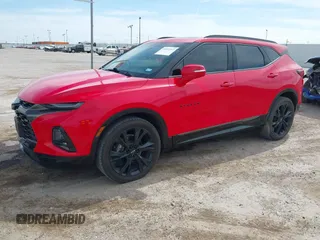 2020 Chevrolet Blazer RS z VIN 3GNKBERS6LS669334, wystawiony jako IAAI lot #41892442 z przebiegiem 90 196 mil mil oraz . Historia ofert i sprzedaży dostępna na DreamBid. Obrazek 2.