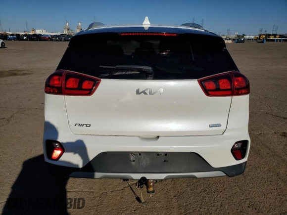 2022 Kia Niro LXS with VIN KNDCB3LC4N5549418, listed as a Copart auction lot 49970725 with 153,505 mi miles and Clean Title. Bid and sale history available at carsss.com. Image 6.