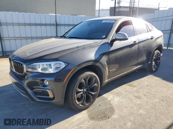 2017 BMW X6 sDrive35i with VIN 5UXKU0C3XH0G68923, listed as a Copart auction lot 83818484 with 0 mi miles and Salvage Title. Bid and sale history available at carsss.com. Image 1.