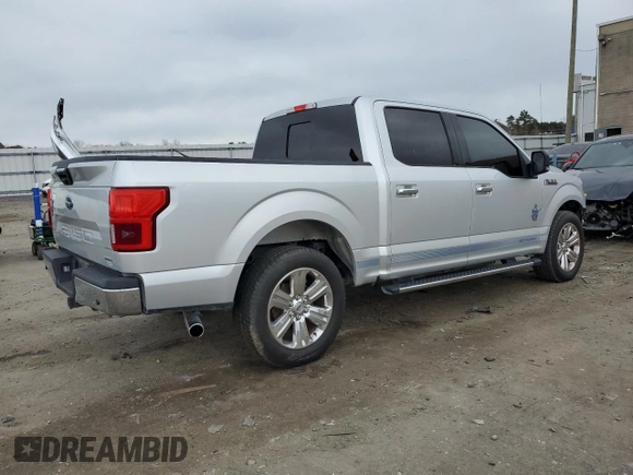 2018 Ford F-150 XL with VIN 1FTEW1CG8JKC98211, listed as a Copart auction lot 50150035 with 83,430 mi miles and Salvage Title. Bid and sale history available at carsss.com. Image 3.