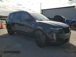 2024 Cadillac XT6 AWD Sport with VIN 1GYKPGRS2RZ753923, listed as a Copart auction lot 42375635 with 9,437 mi miles and Salvage Title. Bid and sale history available at carsss.com. Image 4.