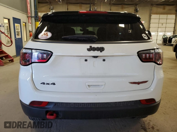 2018 Jeep Compass Trailhawk with VIN 3C4NJDDB5JT404051, listed as a Copart auction lot 53944915 with 146,851 mi miles and Salvage Title. Bid and sale history available at carsss.com. Image 6.