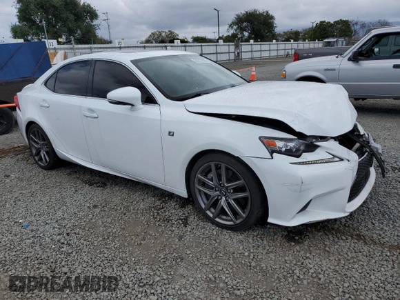 2016 Lexus IS 200t with VIN JTHBA1D24G5036602, listed as a Copart auction lot 54377835 with 83,380 mi miles and Salvage title. Bid and sale history available at DreamBid. Image 4.