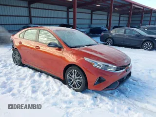 2023 Kia Forte GT-Line with VIN 3KPF54AD5PE528042, listed as a IAAI auction lot 41146498 with 45,669 mi miles. Bid and sale history available at carsss.com. Image 1.