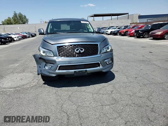 2017 Infiniti QX80 with VIN JN8AZ2NE4H9155253, listed as a Copart auction lot 61476684 with 116,579 mi miles and Salvage Title. Bid and sale history available at carsss.com. Image 10.