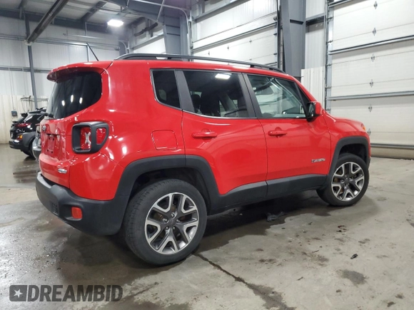 2017 Jeep Renegade Latitude z VIN ZACCJBBB4HPF16226, wystawiony jako Copart lot #50770685 z przebiegiem 116 805 mil mil oraz Szkody całkowita. Historia ofert i sprzedaży dostępna na DreamBid. Obrazek 3.