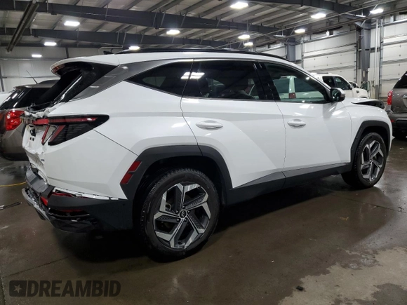 2022 Hyundai Tucson Limited with VIN 5NMJECAE1NH014076, listed as a Copart auction lot 50549165 with 25,652 mi miles and Salvage Title. Bid and sale history available at carsss.com. Image 3.