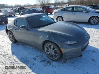 2024 Mazda MX-5 Miata Grand Touring z VIN JM1NDAM73R0607806, wystawiony jako Copart lot #88531435 z przebiegiem 3 089 mil mil oraz Szkoda całkowita • Salvage title. Historia ofert i sprzedaży dostępna na DreamBid. Obrazek 4.