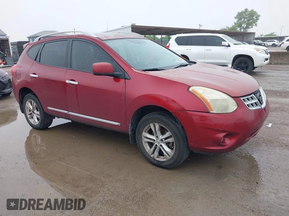 2013 Nissan Rogue S with VIN JN8AS5MT6DW012645, listed as a IAAI auction lot 42162620 with 187,475 mi miles. Bid and sale history available at carsss.com. Image 1.
