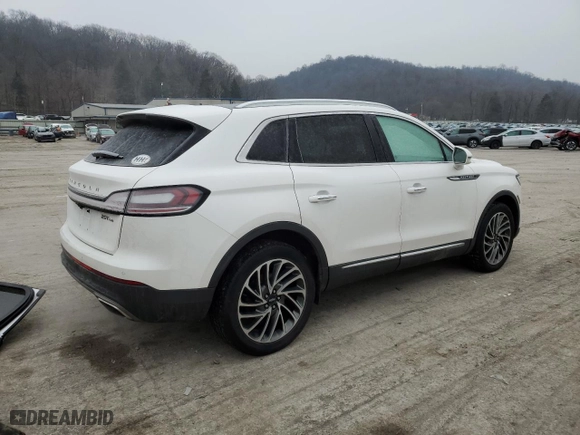 2019 Lincoln Nautilus Reserve with VIN 2LMPJ8L98KBL56721, listed as a Copart auction lot 44970305 with 72,804 mi miles and Salvage Title. Bid and sale history available at carsss.com. Image 3.