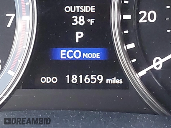 2014 Lexus GS 350 with VIN JTHBE1BL5E5038808, listed as a IAAI auction lot 41986207 with 181,659 mi miles. Bid and sale history available at carsss.com. Image 15.