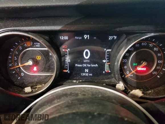 2023 Jeep Wrangler Sport Altitude with VIN 1C4HJXDG2PW530414, listed as a Copart auction lot 42368825 with 13,932 mi miles and Salvage title. Bid and sale history available at DreamBid. Image 9.