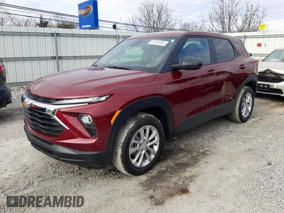 2024 Chevrolet TrailBlazer LS with VIN KL79MNSL8RB093249, listed as a Copart auction lot 84298804 with 8,050 mi miles and Salvage Title. Bid and sale history available at DreamBid. Image 1.