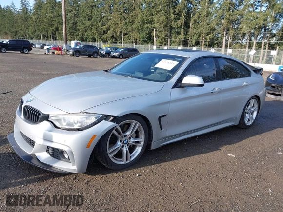 2016 BMW 4 Series 428i xDrive with VIN WBA4C9C5XGG135893, listed as a IAAI auction lot 41976541 with 86,987 mi miles and . Bid and sale history available at carsss.com. Image 2.