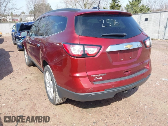 2017 Chevrolet Traverse LT with VIN 1GNKRGKD7HJ110600, listed as a IAAI auction lot 42072576 with 154,346 mi miles and . Bid and sale history available at DreamBid. Image 3.