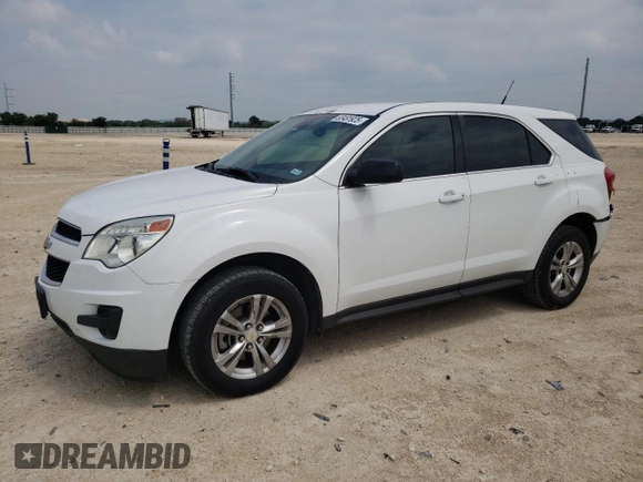 2012 Chevrolet Equinox LS with VIN 2GNALBEK7C6157691, listed as a Copart auction lot 55491925 with 130,317 mi miles and Salvage Title. Bid and sale history available at DreamBid. Image 1.