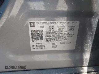2020 Chevrolet Trax LT with VIN 3GNCJPSBXLL275553, listed as a IAAI auction lot 42244910 with 79,130 mi miles and . Bid and sale history available at DreamBid. Image 9.