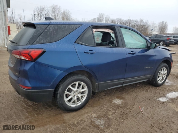 2022 Chevrolet Equinox LS with VIN 3GNAXSEV4NS231815, listed as a Copart auction lot 46831995 with 43,153 mi miles and Non Repairable. Bid and sale history available at carsss.com. Image 3.