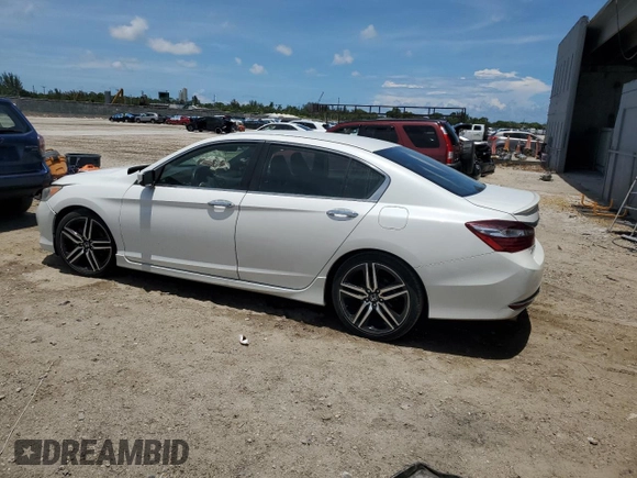 2016 Honda Accord Sport с VIN 1HGCR2F55GA222721, выставлен на аукционе Copart как лот 62662375 с пробегом 104 608 миль миль и Списание • Salvage title. История ставок и продаж доступна на DreamBid. Изображение 2.