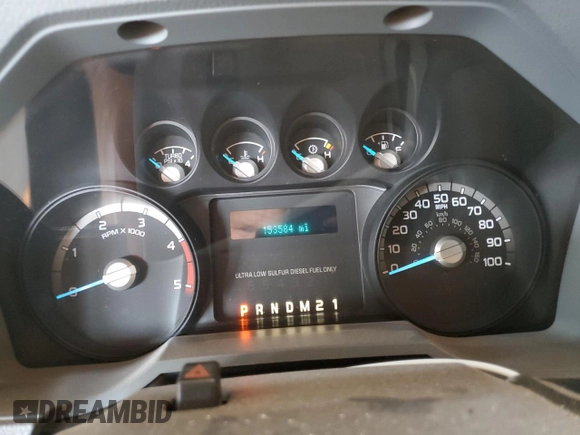 2011 Ford F-250 XL with VIN 1FT7W2AT2BEC57538, listed as a Copart auction lot 64505735 with 153,584 mi miles and Salvage title. Bid and sale history available at DreamBid. Image 9.