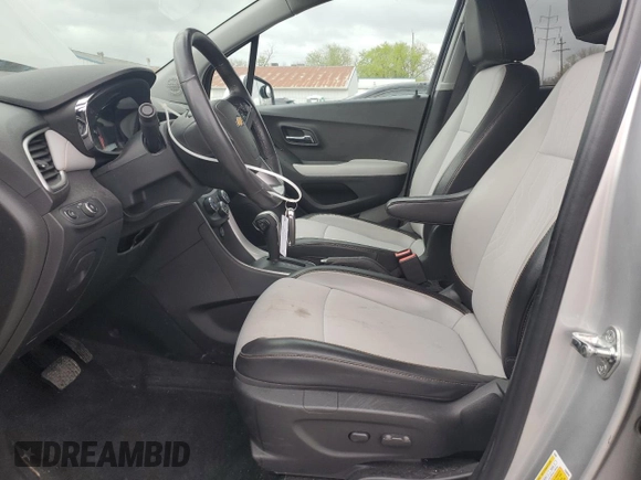 2017 Chevrolet Trax LT with VIN KL7CJPSB4HB156556, listed as a Copart auction lot 53871705 with 42,610 mi miles and Salvage Title. Bid and sale history available at carsss.com. Image 7.