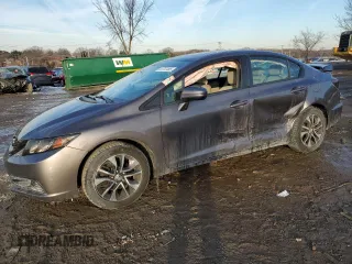 2015 Honda Civic EX with VIN 19XFB2F81FE292688, listed as a Copart auction lot 41737485 with 46,710 mi miles and Salvage Title. Bid and sale history available at carsss.com. Image 1.