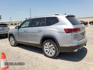 2021 Volkswagen Atlas SEL with VIN 1V2BR2CA1MC594888, listed as a Copart auction lot 57557435 with 38,124 mi miles and Clean title. Bid and sale history available at DreamBid. Image 2.