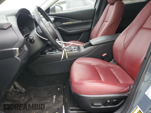 2023 Mazda CX-30 S Carbon Edition with VIN 3MVDMBCM5PM556195, listed as a Copart auction lot 47013945 with 15,223 mi miles and Salvage Title. Bid and sale history available at DreamBid. Image 7.