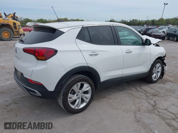 2025 Buick Encore GX Preferred with VIN KL4AMBSLXSB036145, listed as a IAAI auction lot 42157431 with 9,334 mi miles and . Bid and sale history available at DreamBid. Image 4.