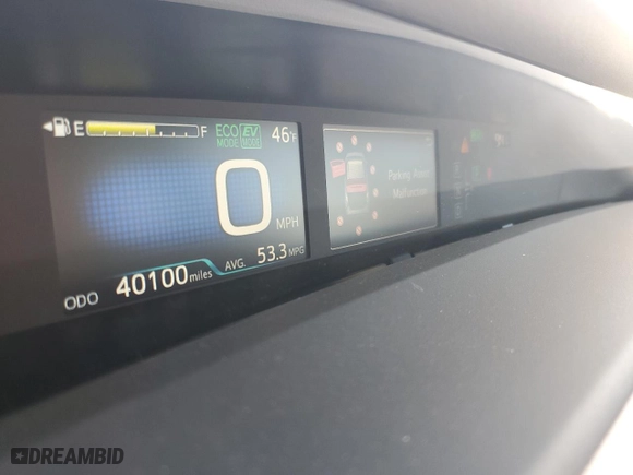 2018 Toyota Prius Two with VIN JTDKBRFU2J3064705, listed as a Copart auction lot 52171685 with 40,100 mi miles and Salvage Title. Bid and sale history available at carsss.com. Image 9.