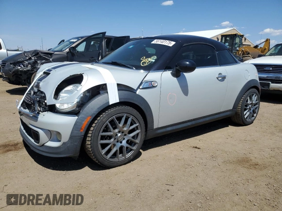 2012 MINI Coupe S z VIN WMWSX3C53CT155039, wystawiony jako Copart lot #56140175 z przebiegiem 114 339 mil mil oraz Nie do naprawy • Non repairable. Historia ofert i sprzedaży dostępna na DreamBid. Obrazek 1.