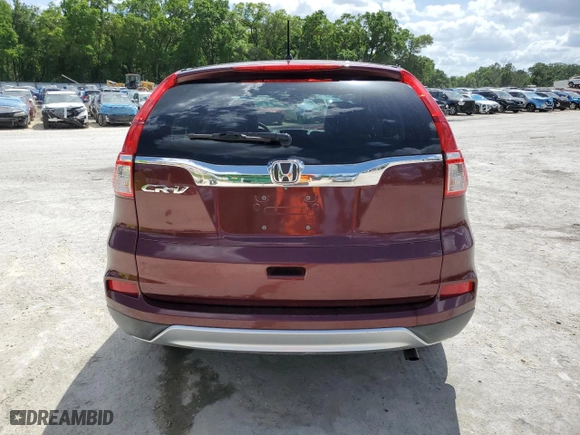 2015 Honda CR-V EX with VIN 2HKRM3H53FH536577, listed as a Copart auction lot 51825685 with 53,766 mi miles and Salvage Title. Bid and sale history available at carsss.com. Image 6.
